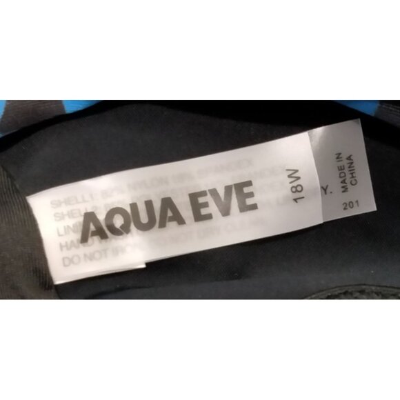 Aqua Eve 2-Piece Leopard Print Tankini Swimsuit Plus Size 18W Top Long Shorts - Picture 9 of 10